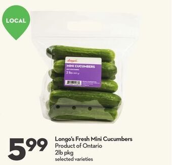 Longo's Longo's fresh mini cucumbers offer