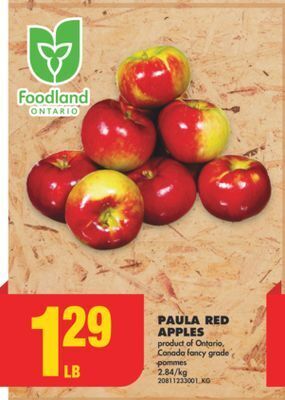 No Frills Paula red apples offer