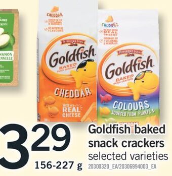 Fortinos Goldfish baked snack crackers, 156-227 g offer