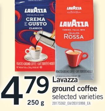 Fortinos Lavazza ground coffee, 250 g offer
