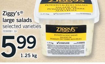 Fortinos Ziggy's large salads offer