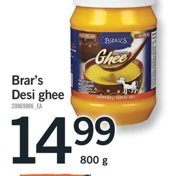 Fortinos Brar's desi ghee, 800 g offer