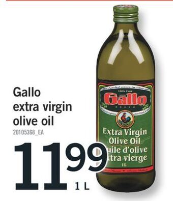 Fortinos Gallo extra virgin olive oil, 1 l offer