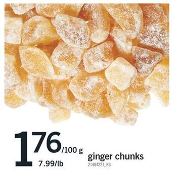 Fortinos Ginger chunks, 100 g offer
