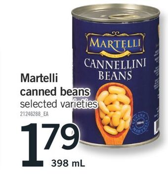 Fortinos Martelli canned beans, 398 ml offer