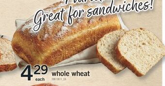 Fortinos Whole wheat offer