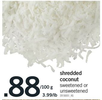 Fortinos Shredded coconut offer