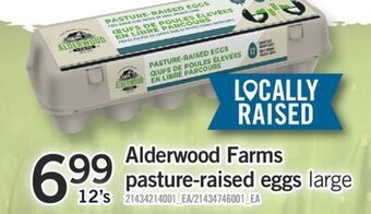Fortinos Alderwood farms pasture-raised eggs offer