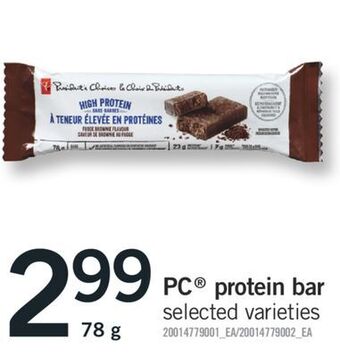 Fortinos Pc protein bar, 78 g offer