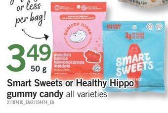 Fortinos Smart sweets or healthy hippo gummy candy, 50 g offer