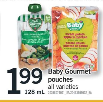 Fortinos Baby gourmet pouches, 128 ml offer