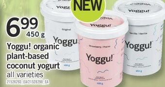 Fortinos Yoggu! organic plant-based coconut yogurt, 450 g offer
