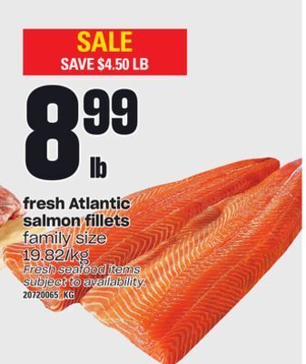 Loblaws Fresh atlantic salmon fillets offer