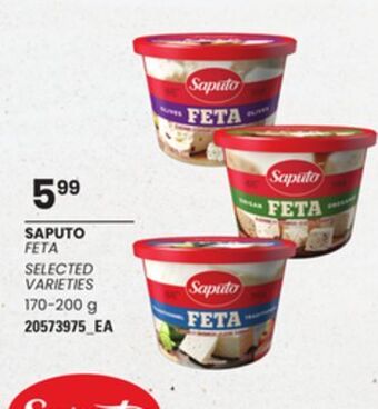 Loblaws Saputo feta, 170-200 g offer