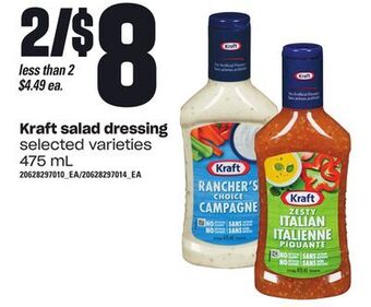 Loblaws Kraft salad dressing, 475 ml offer