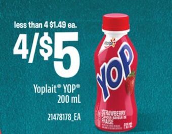 Loblaws Yoplait yop , 200 ml offer