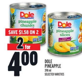 Metro Dole pineapple offer