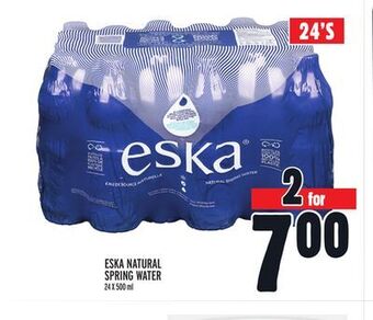 Metro Eska natural spring water offer