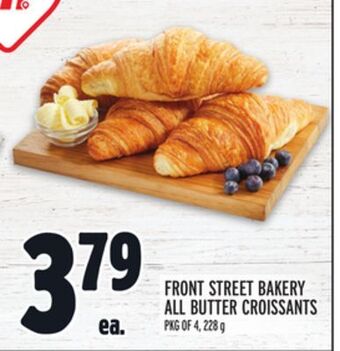 Metro Front street bakery all butter croissants offer
