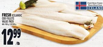 Metro Fresh icelandic cod fillets value pack offer