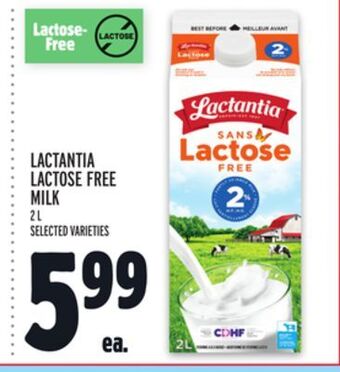 Metro Lactantia lactose free milk offer