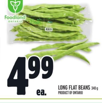 Metro Long flat beans offer