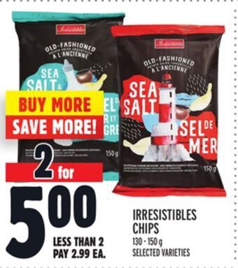 Metro Irresistibles chips offer