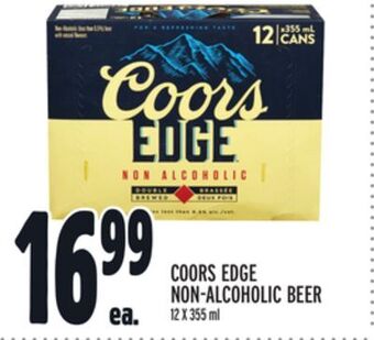 Metro Coors edge non-alcoholic beer offer