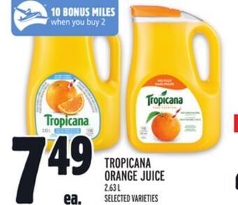 Metro Tropicana orange juice offer