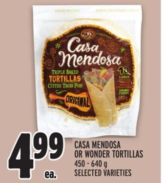 Metro Casa mendosa or wonder tortillas offer