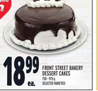 Metro Front street bakery dessert cakes offer