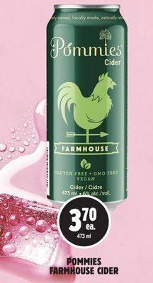 Metro Pommies farmhouse cider offer