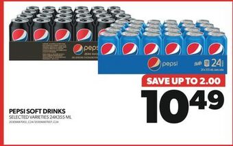 Real Canadian Superstore Pepsi soft drinks, 24x355 ml offer