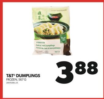 Real Canadian Superstore T&t dumplings, 567 g offer