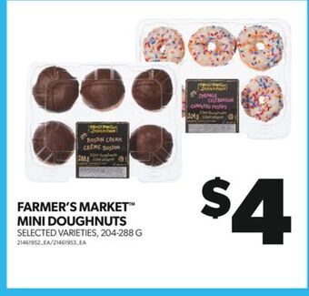 Real Canadian Superstore Farmer's market mini doughnuts, 204-288 g offer