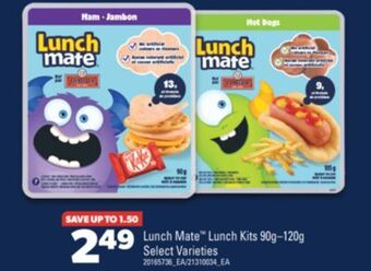 Real Canadian Superstore Lunch mate lunch kits, 90g–120g offer
