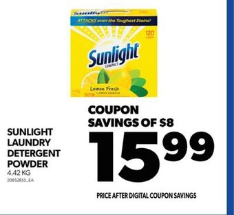 Real Canadian Superstore Sunlight laundry detergent powder, 4.42 kg offer