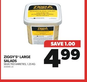 Real Canadian Superstore Ziggy's large salads, 1.25 kg offer