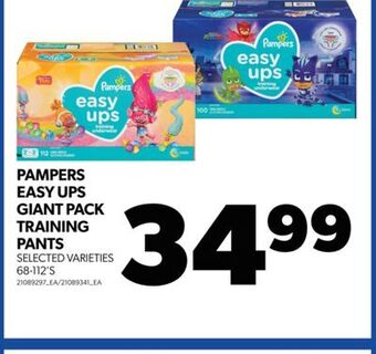 Real Canadian Superstore Pampers easy ups giant pack training pants, 68-112's offer