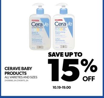 Real Canadian Superstore Cerave baby products offer