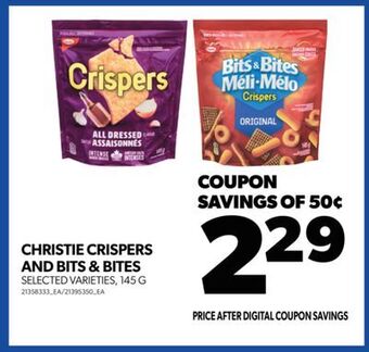 Real Canadian Superstore Christie crispers and bits & bites, 145 g offer
