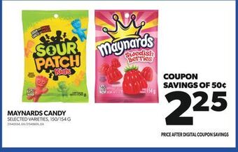 Real Canadian Superstore Maynards candy, 150/154 g offer