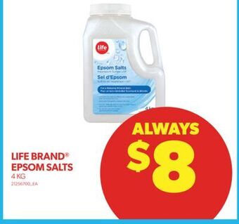Real Canadian Superstore Life brand epsom salts, 4 kg offer