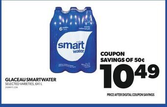 Real Canadian Superstore Glaceau smartwater, 6x1 l offer