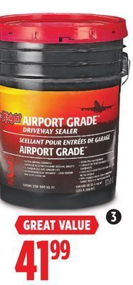 Canadian Tire Black knight airport-grade driveway sealer, 17l offer