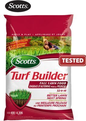 Canadian Tire Scotts turf builder fall lawn food offer