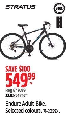 Canadian Tire Stratus endure adult bike offer