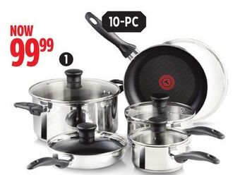 Canadian Tire T-fal stainless-steel cookset offer