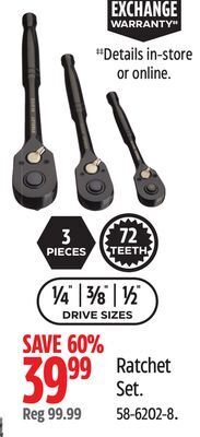 Canadian Tire Stanley ratchet set offer