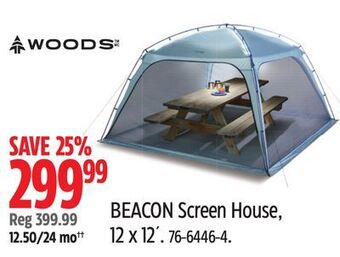Canadian Tire Woods beacon screen house, 12 x 12´ offer